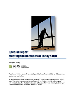 Special Report: Metting the Demands of Today's CFO