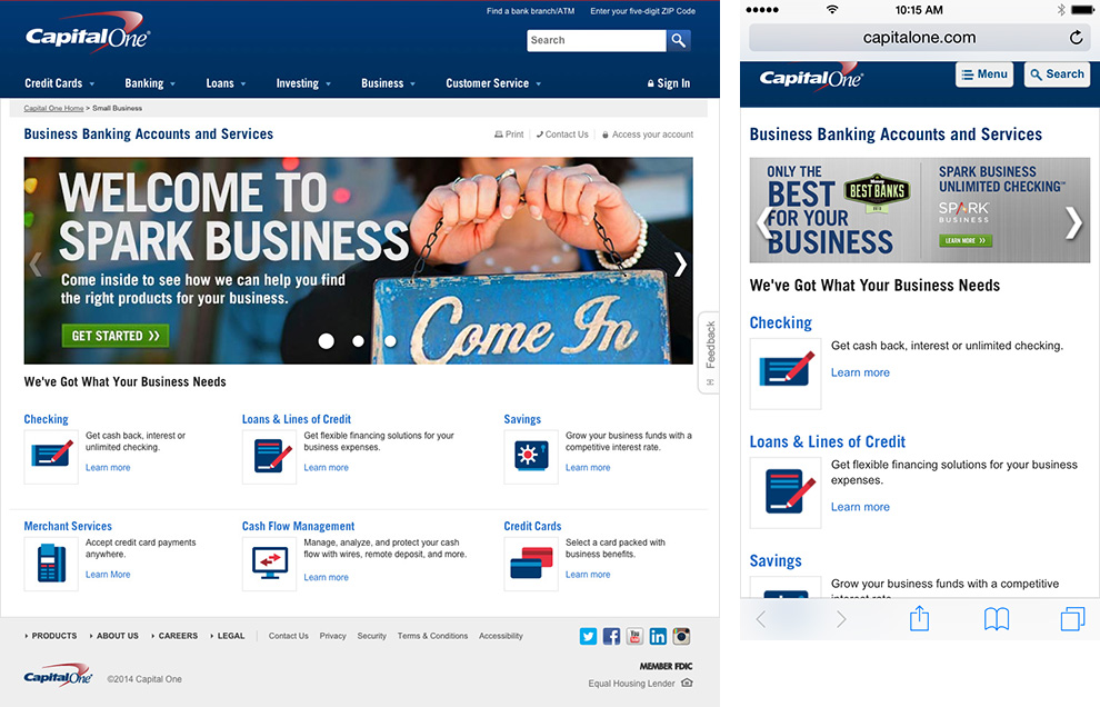 CapitalOne Screenshot